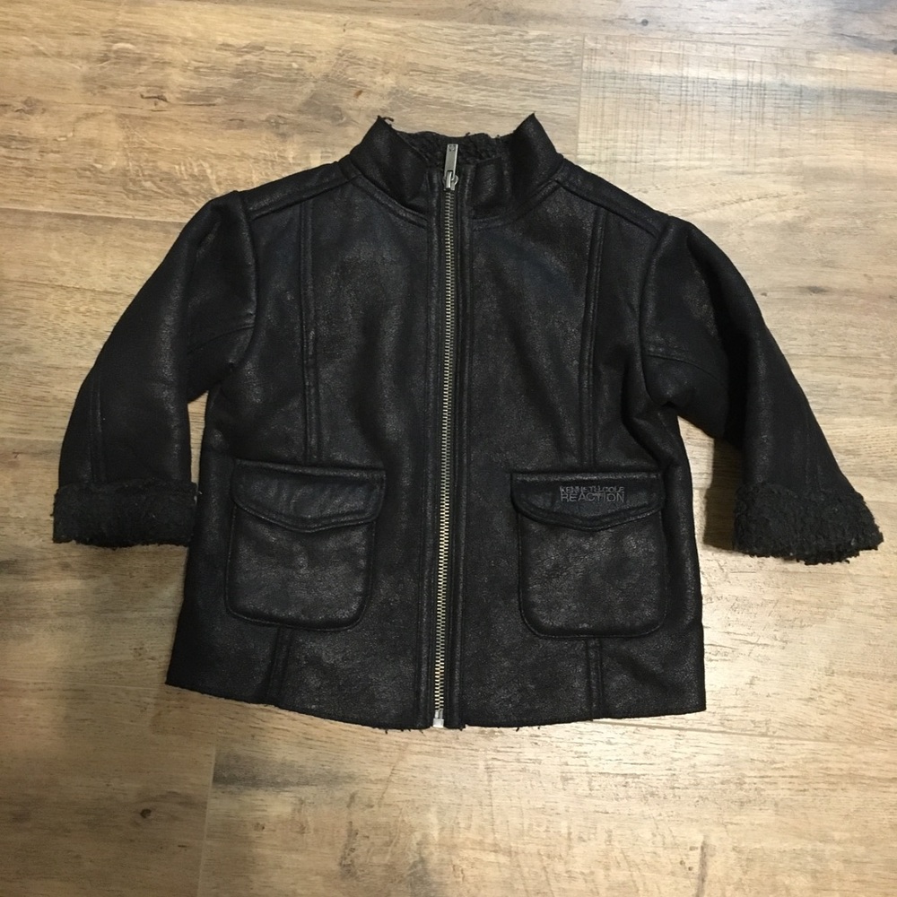 Kenneth Cole Black suede Jacket 18M
